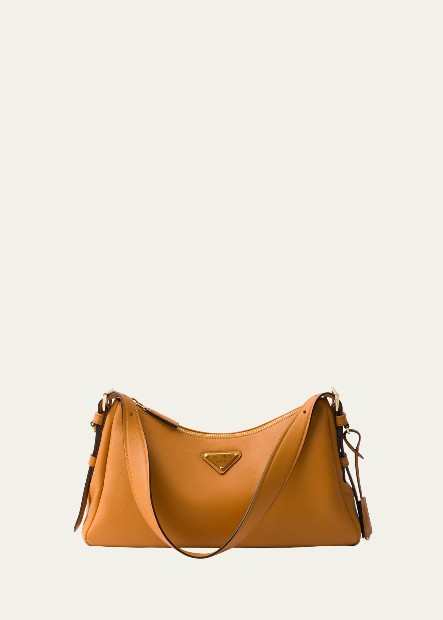 Prada Medium Aimee Zip Leather Shoulder Bag - Bergdorf Goodman