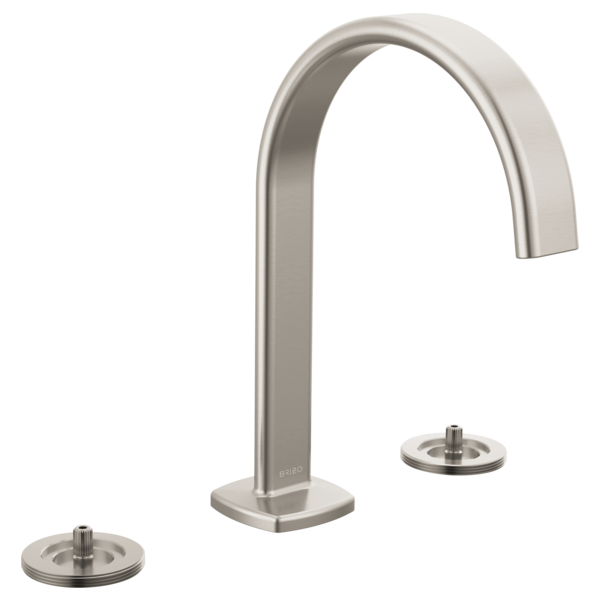 Allaria® | Widespread Lavatory Faucet with Arc Spout - Less Handles