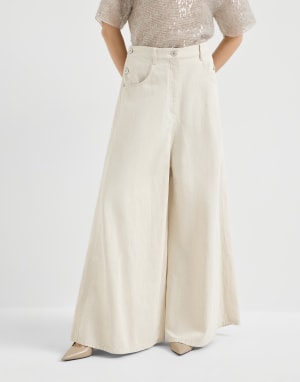 レディースパンツ、エレガントでカジュアルなモデル | Brunello Cucinelli