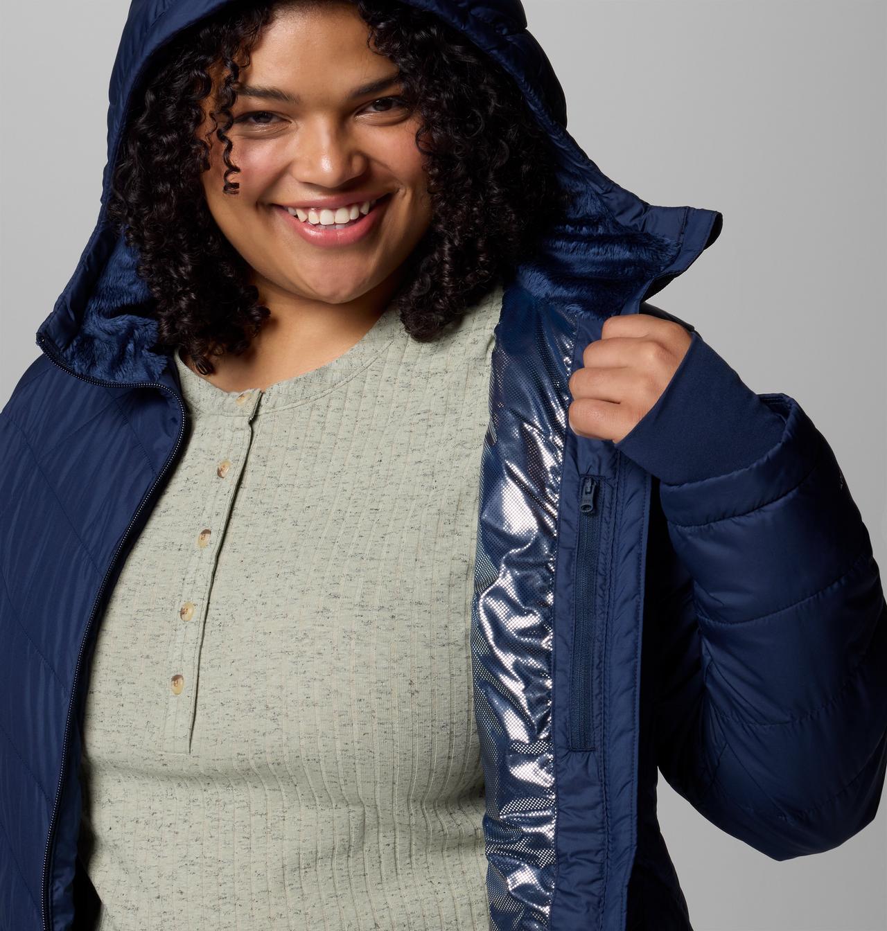 Women's Heavenly Hooded Puffer Jacket - Plus Size | Columbia