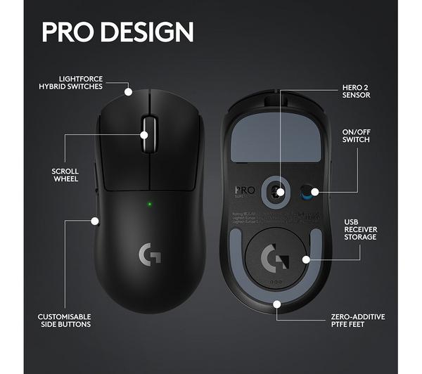 Buy LOGITECH PRO X Superlight 2 Wireless Optical Gaming Mouse