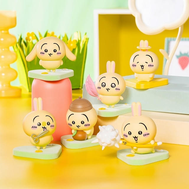 ちいかわ」うさぎだらけ、モモンガだらけフィギュアが発売 BOX購入なら