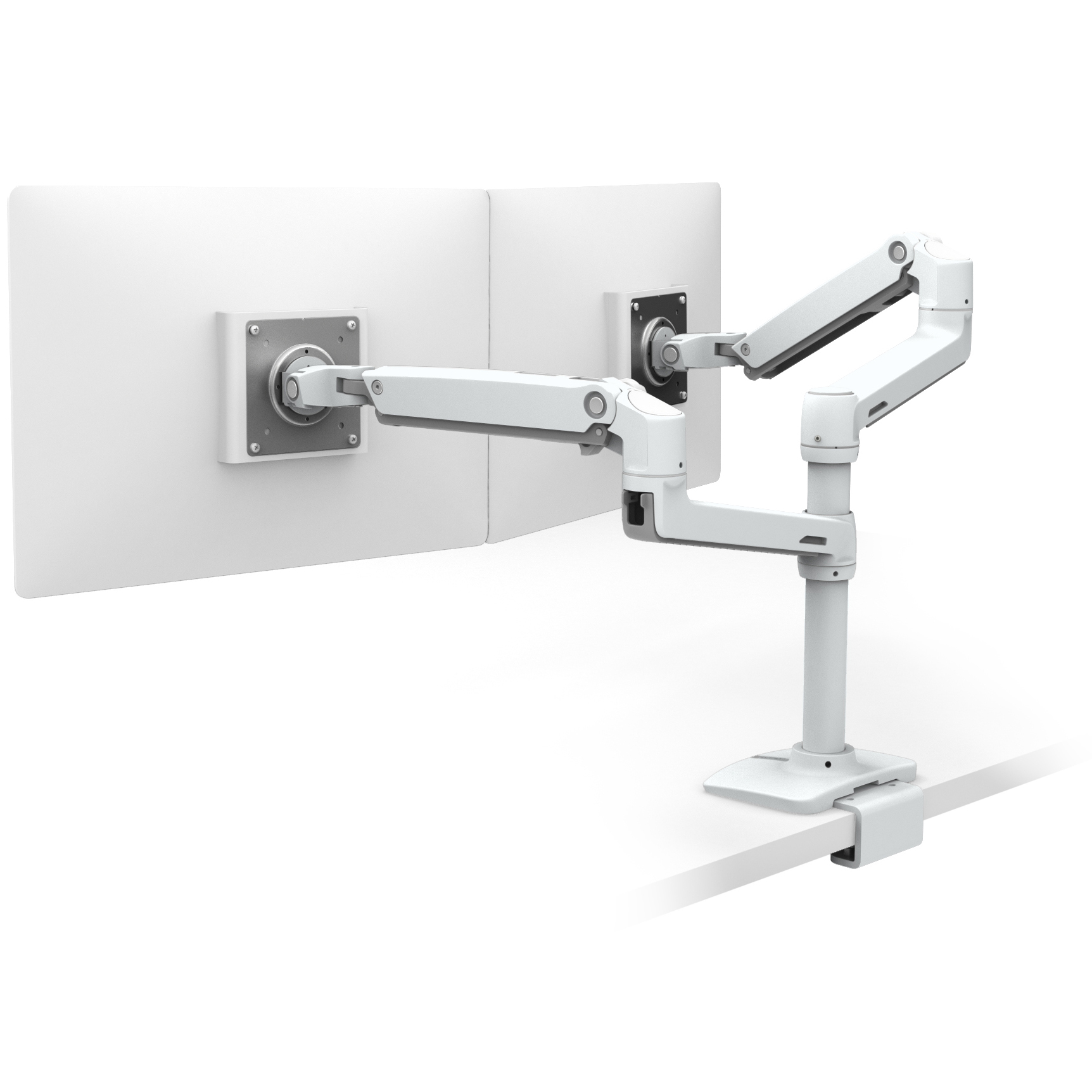 Ergotron LX Dual Monitor Arm With Under Mount C-Clamp