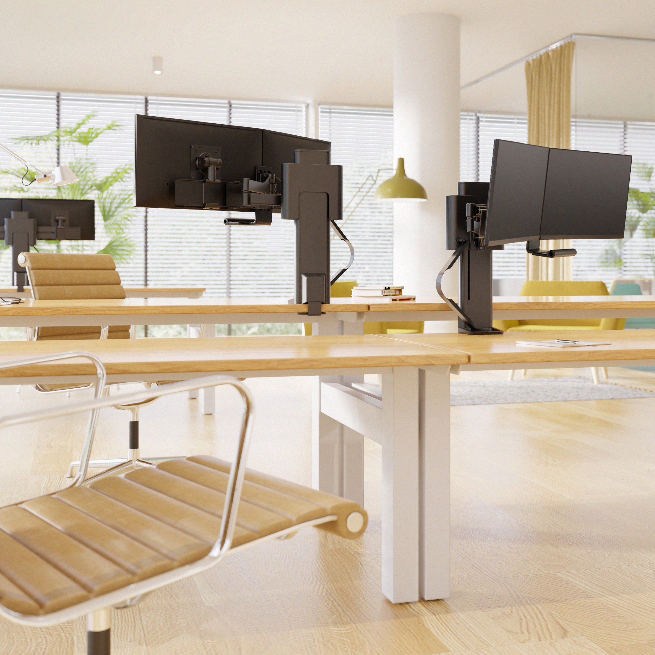 Ergotron TRACE Dual Monitor Mount | Multi-Monitor Stand