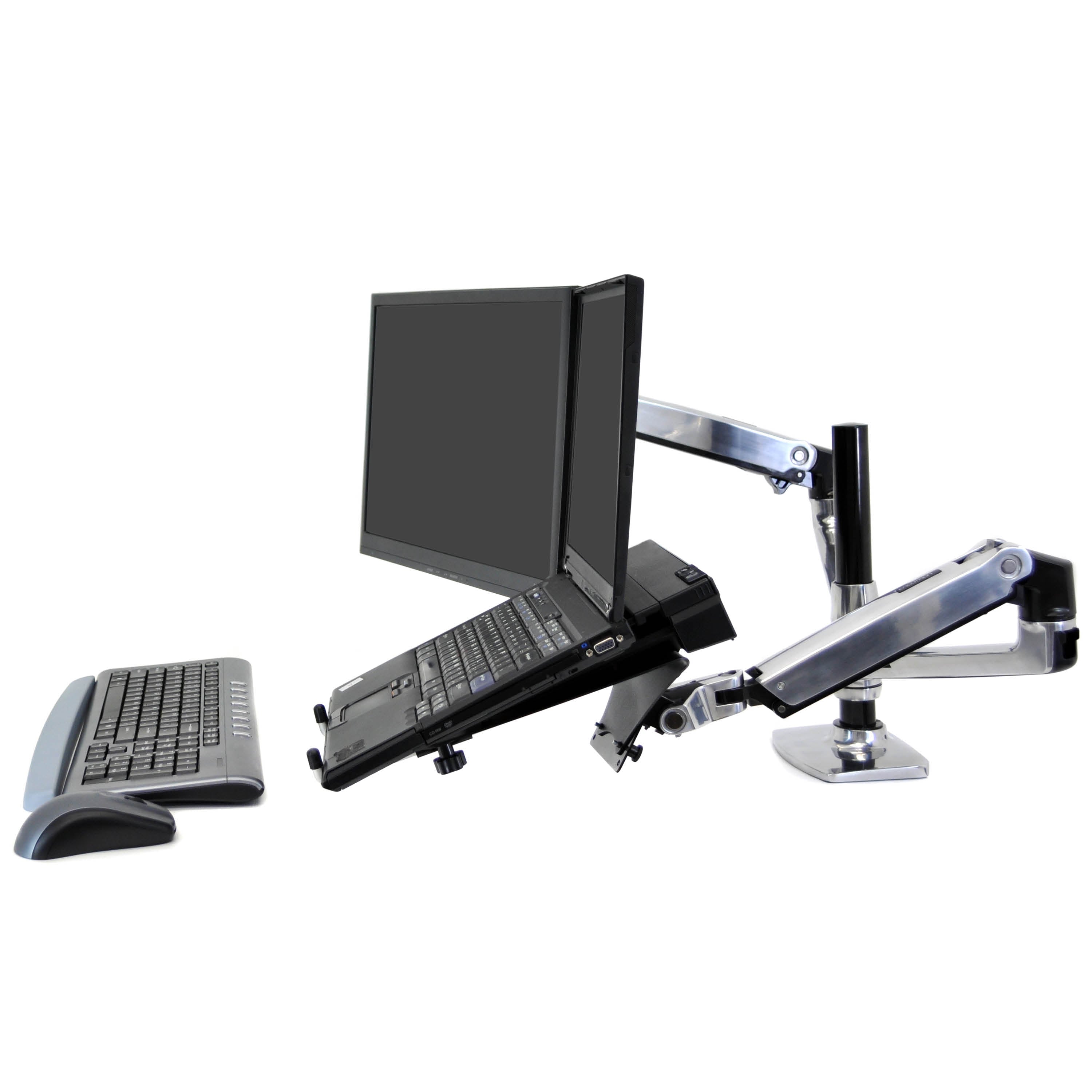 LX Dual Monitor Arm, Stacking | Ergotron