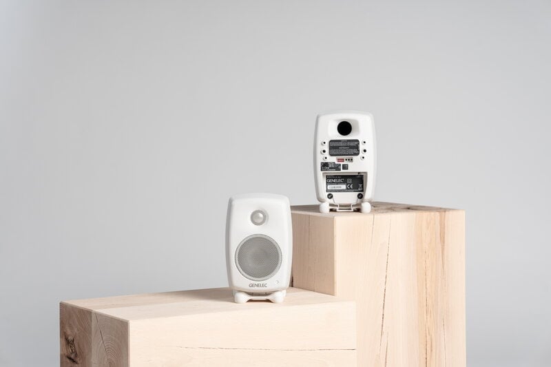 Genelec G One (B) active speaker, white | Finnish Design Shop