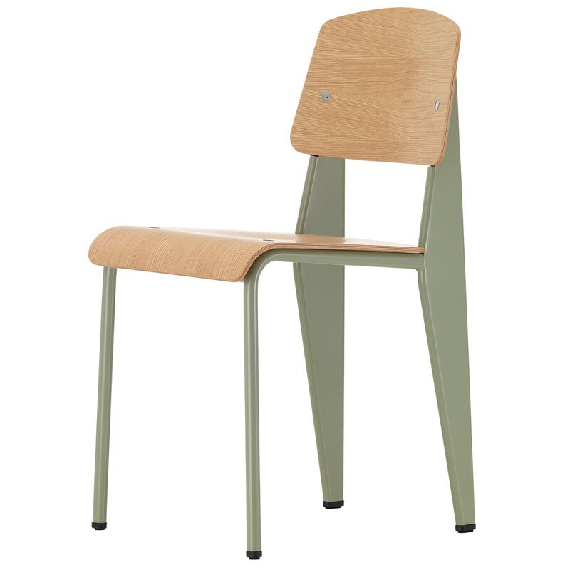 Vitra Standard chair, Prouvé Gris Vermeer - oak | Finnish Design Shop