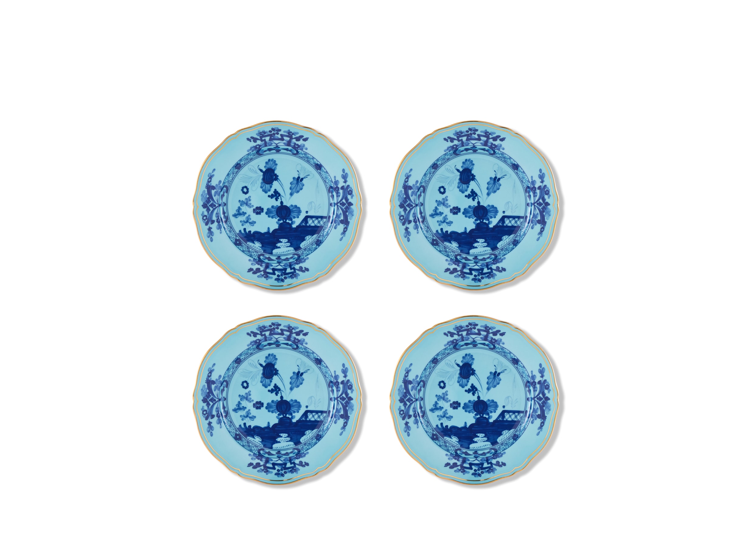 オリエンテイタリアーノ イリス プレート 21cm 4枚セット | GINORI 1735
