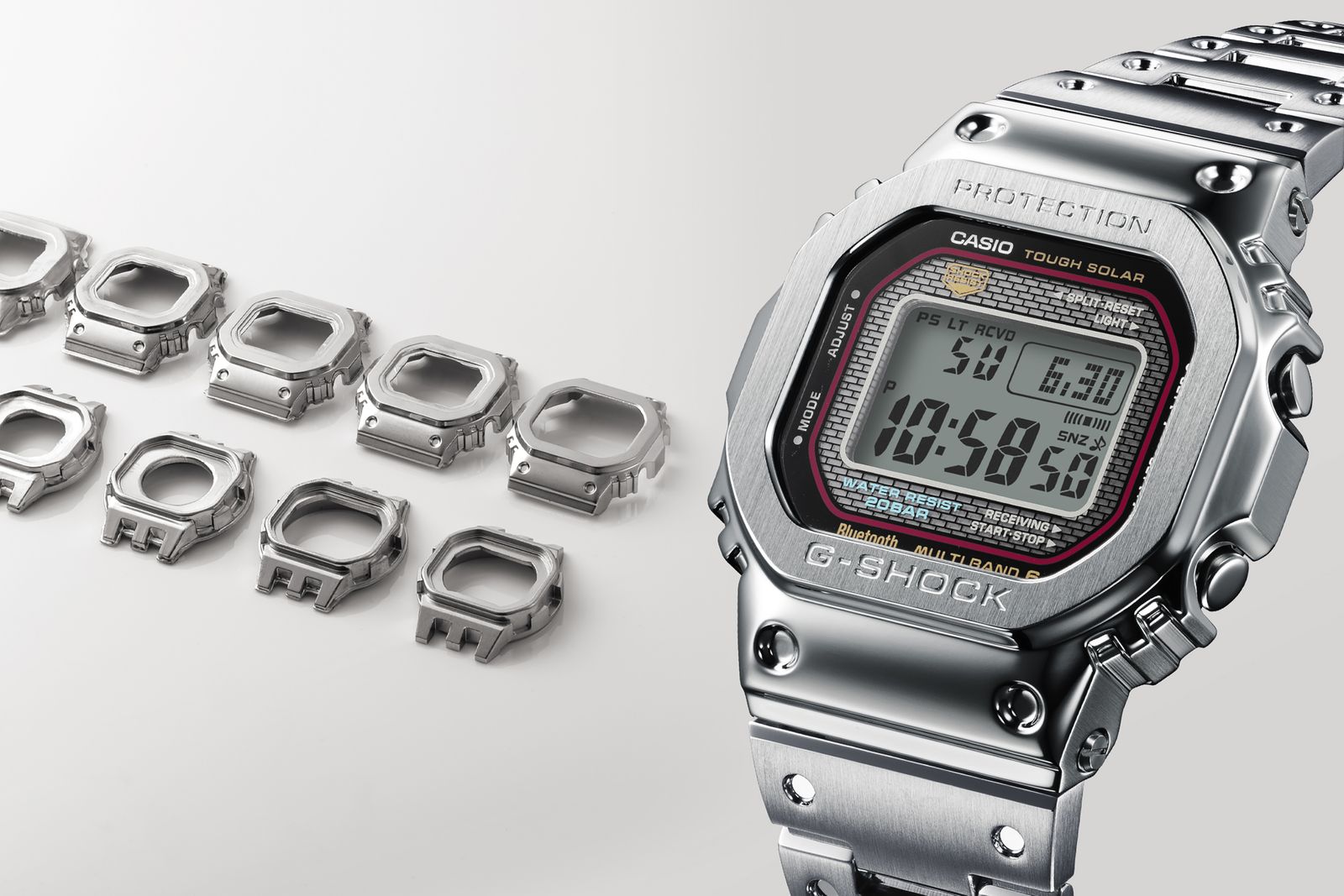 G-SHOCKのフルメタルシリーズが、初号機「DW-5000C」顔で登場！──GQ