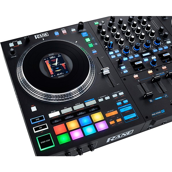 RANE PERFORMER Advanced 4-Channel Motorized DJ Controller Black