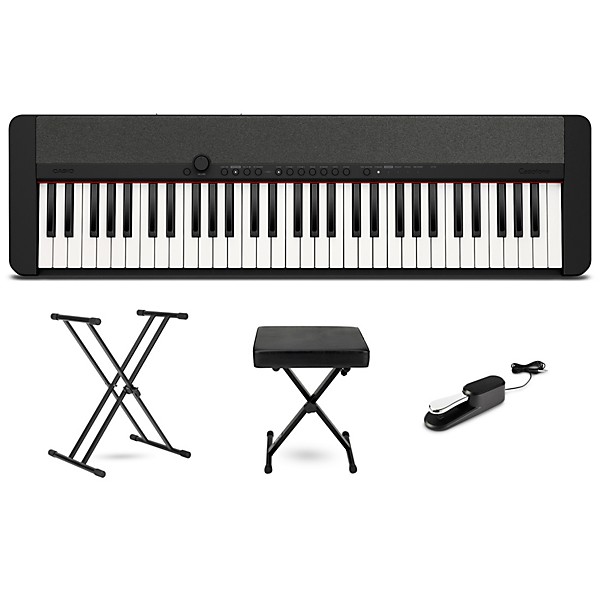 Casio Casiotone CT-S1 61-Key Portable Keyboard Essentials Bundle