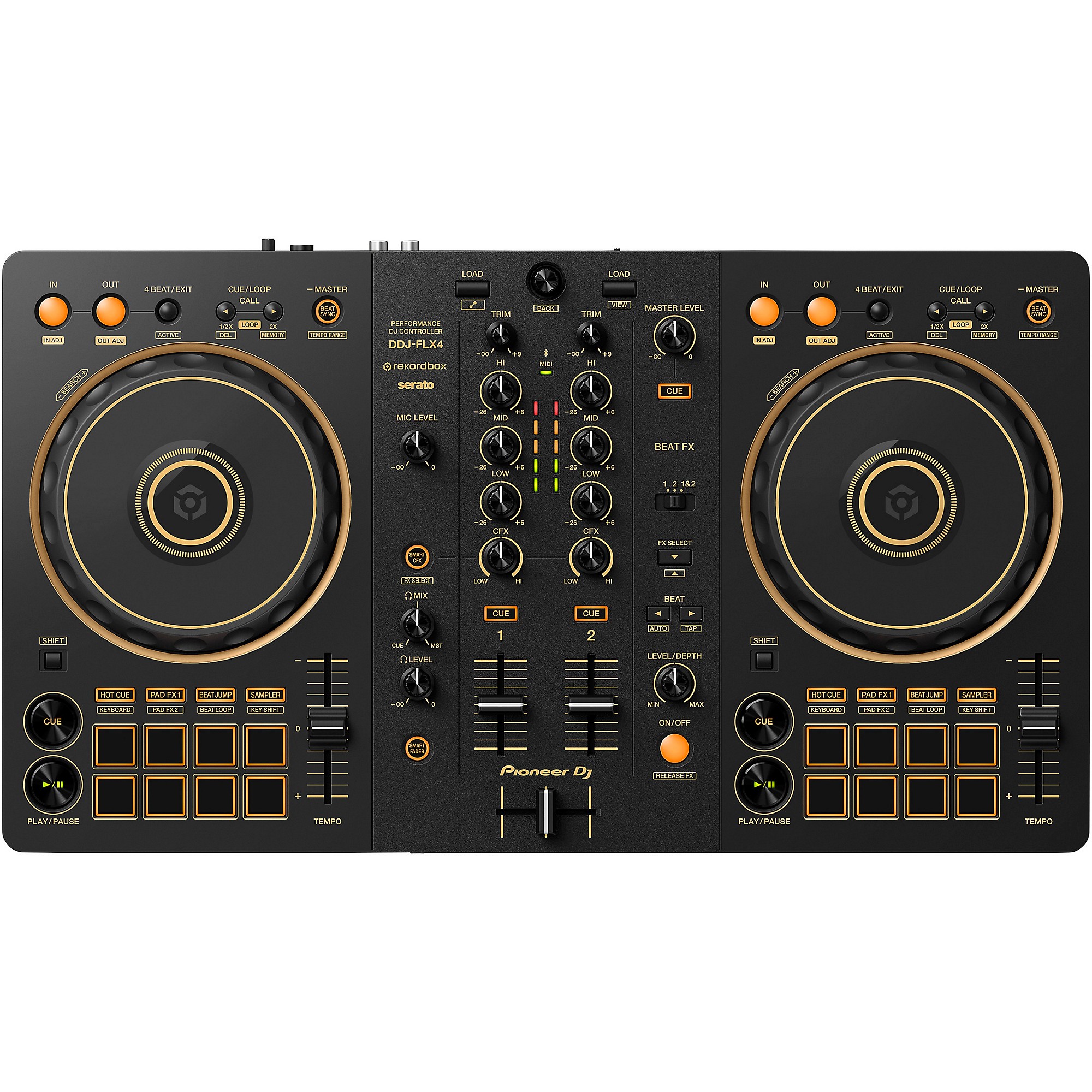 Pioneer DJ DDJ-FLX4-N 2-Channel DJ Controller - Gold | Guitar Center