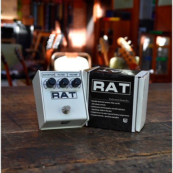 Open Box ProCo White RAT2 Limited-Edition Distortion Effects Pedal