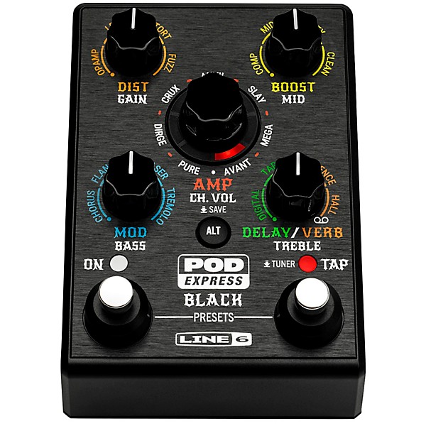 Line 6 POD Express Black Guitar Effects Pedal | Guitar Center