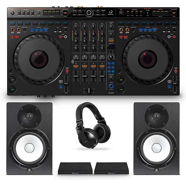AlphaTheta DDJ-GRV6 Pro Home Bundle with Yamaha Monitors and