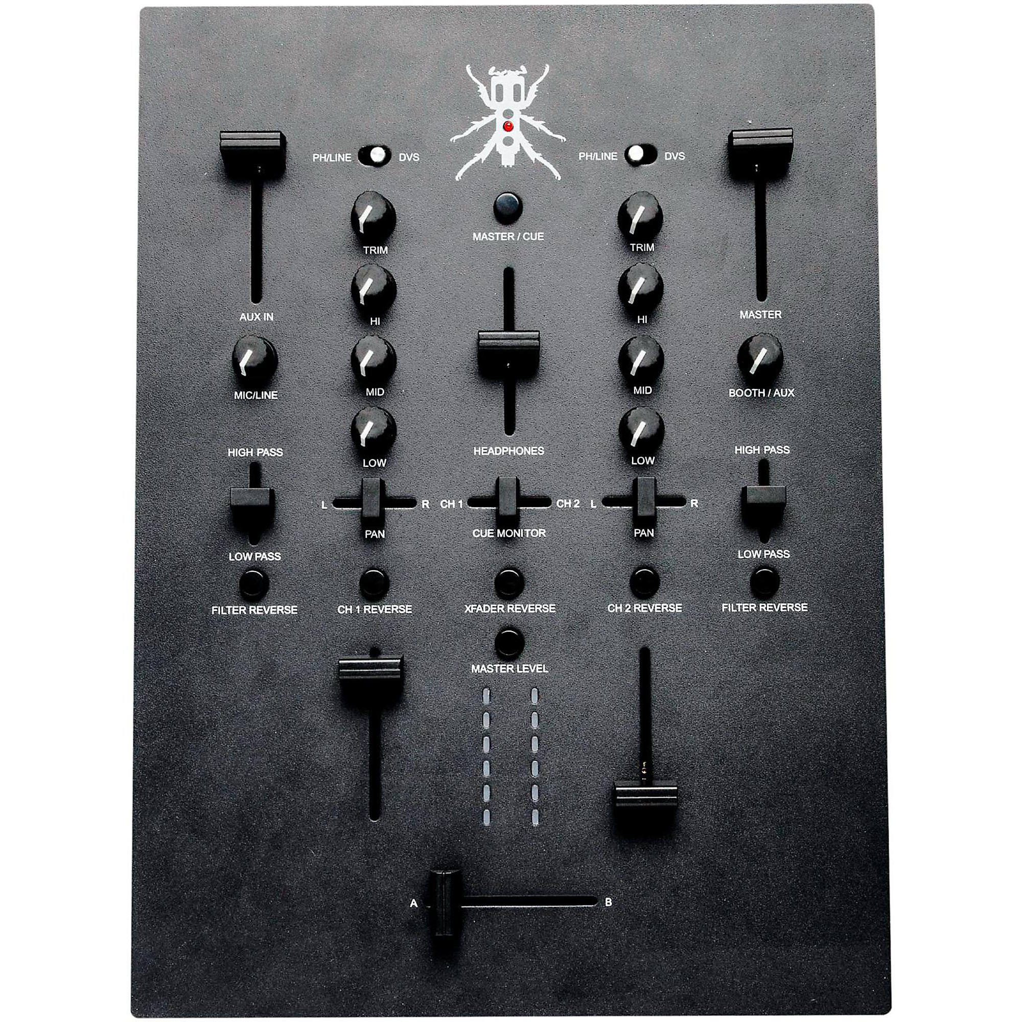 Open Box DJ TECH Thud Rumble TRX Scratch Mixer Black | Guitar Center