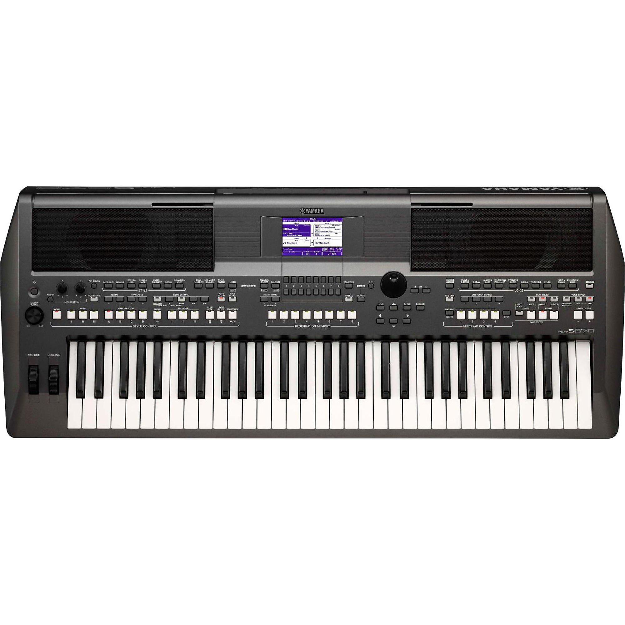 Open Box Yamaha PSR-S670 61-Key Arranger Workstation Regular
