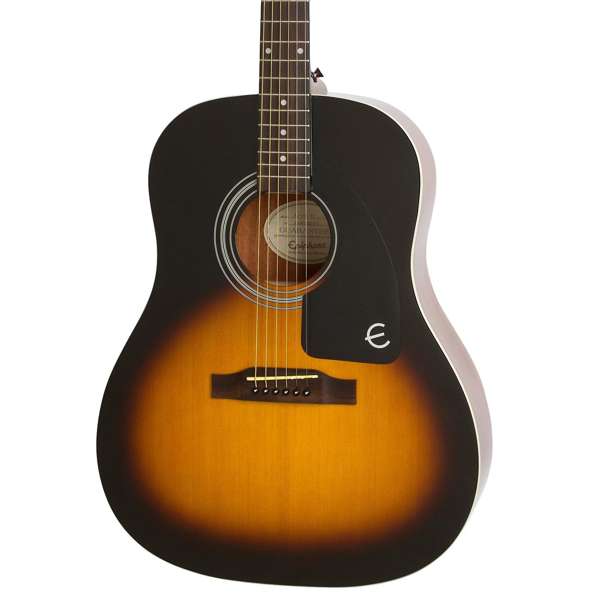 Open Box Epiphone Ltd. Ed. AJ-100 Acoustic Guitar Vintage Sunburst