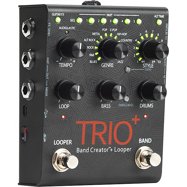 DigiTech TRIO+ Band Creator + Looper Guitar Effects Pedal | Guitar