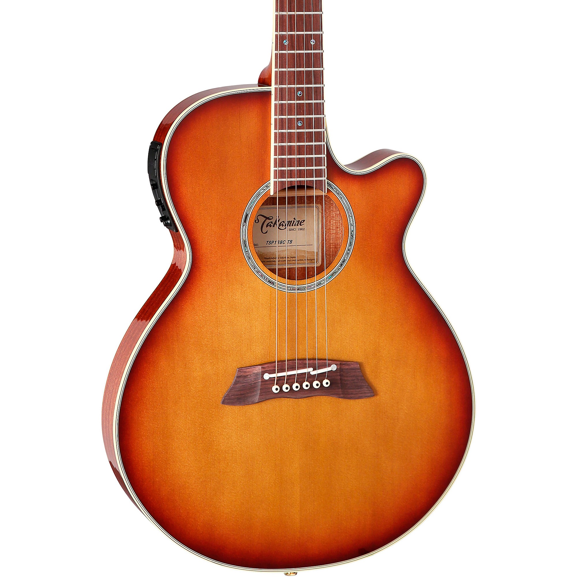 Takamine Thinline TSP138C Acoustic-Electric Guitar 3-Tone Tea