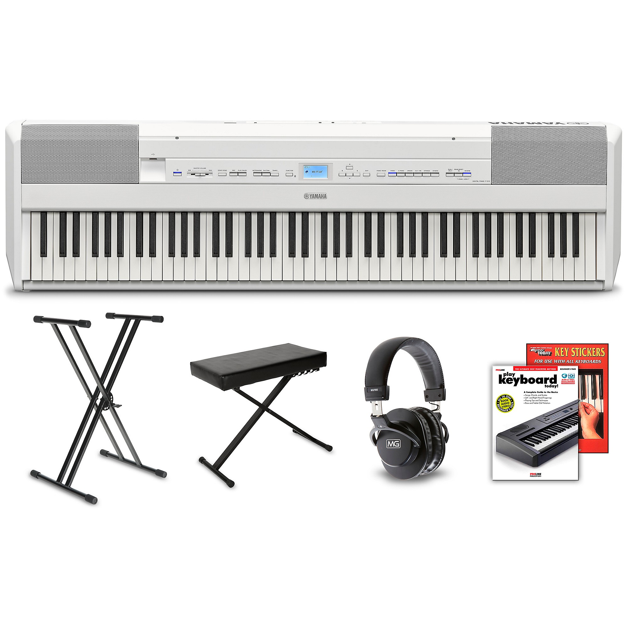 Yamaha P-515 Digital Piano Package White Beginner | Guitar Center