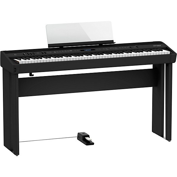 Roland FP-90X Digital Piano With Matching Stand and DP-10 Pedal
