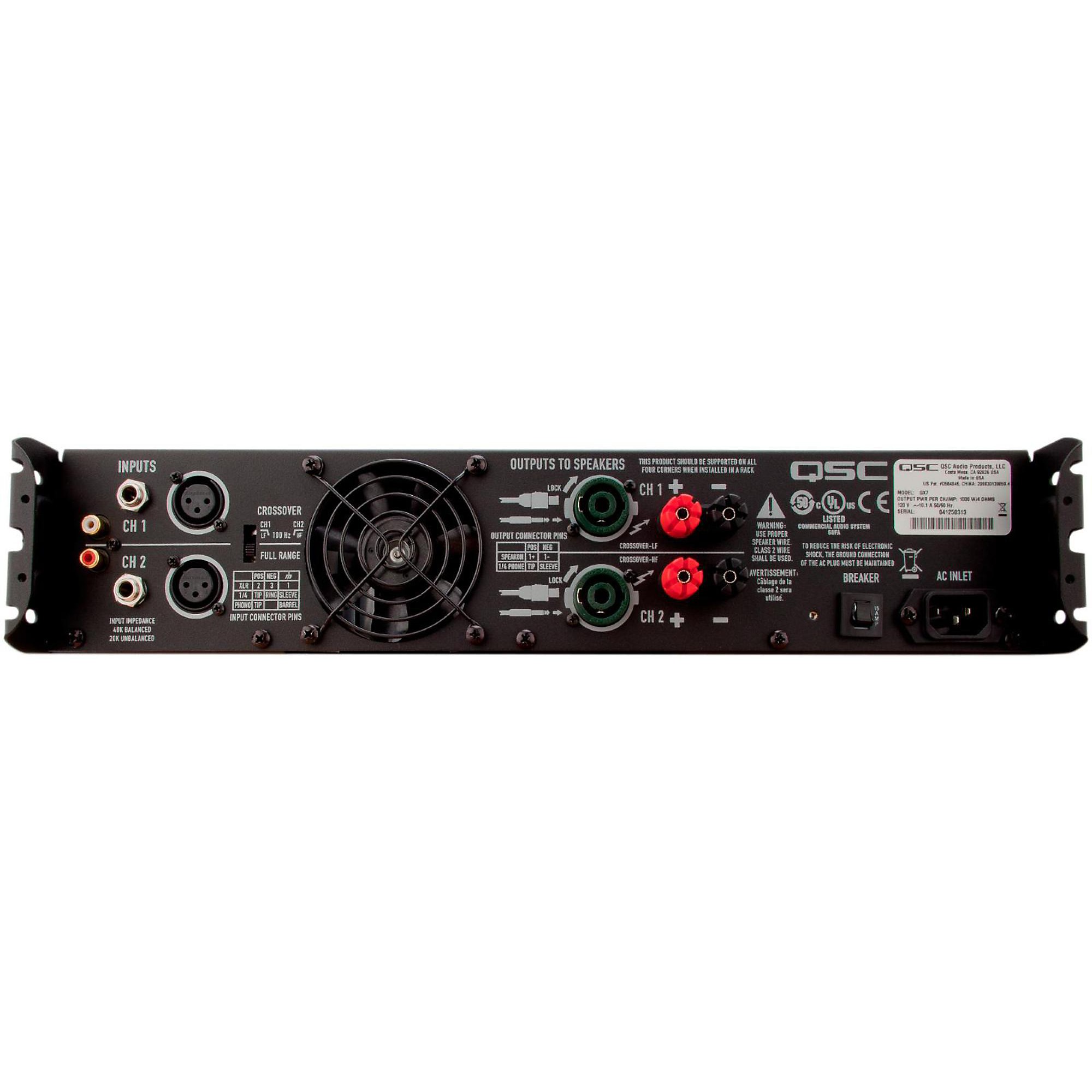 QSC GX5 Stereo Power Amplifier | Guitar Center