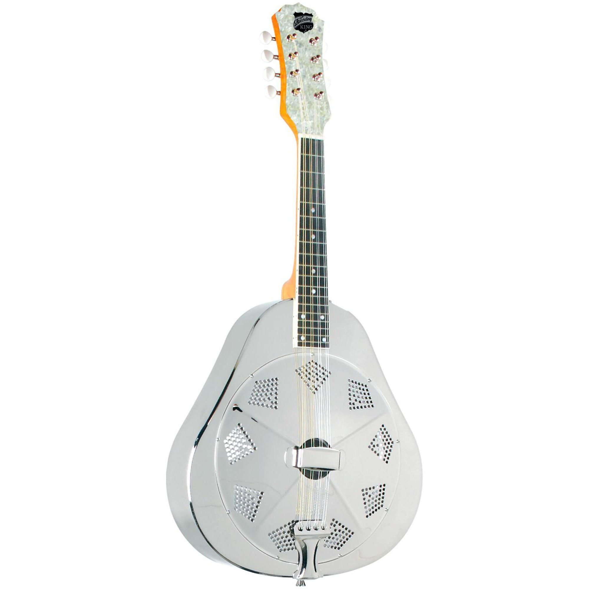 Recording King RA-998 Metal Resonator Mandolin Nickel/Silver