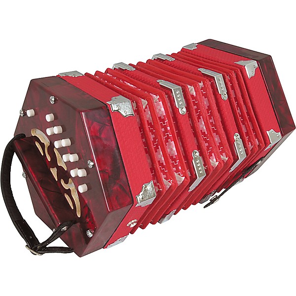 Musician's Gear 20-Button Concertina Red | Guitar Center