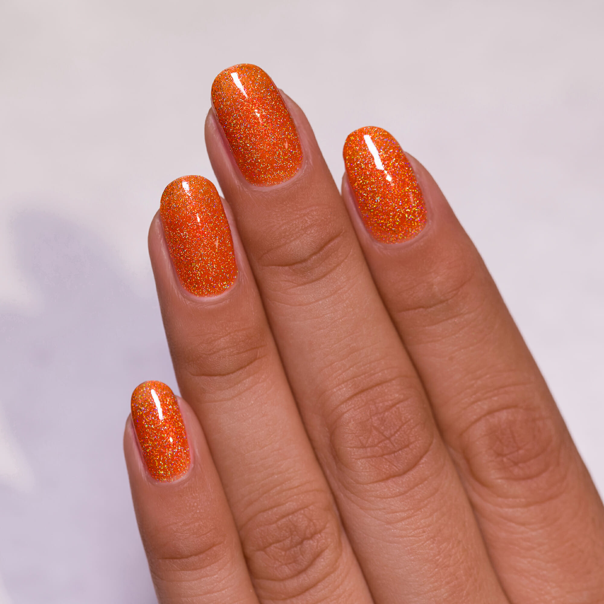 ILNP Euphoria - Vibrant Orange Holographic Jelly Nail Polish