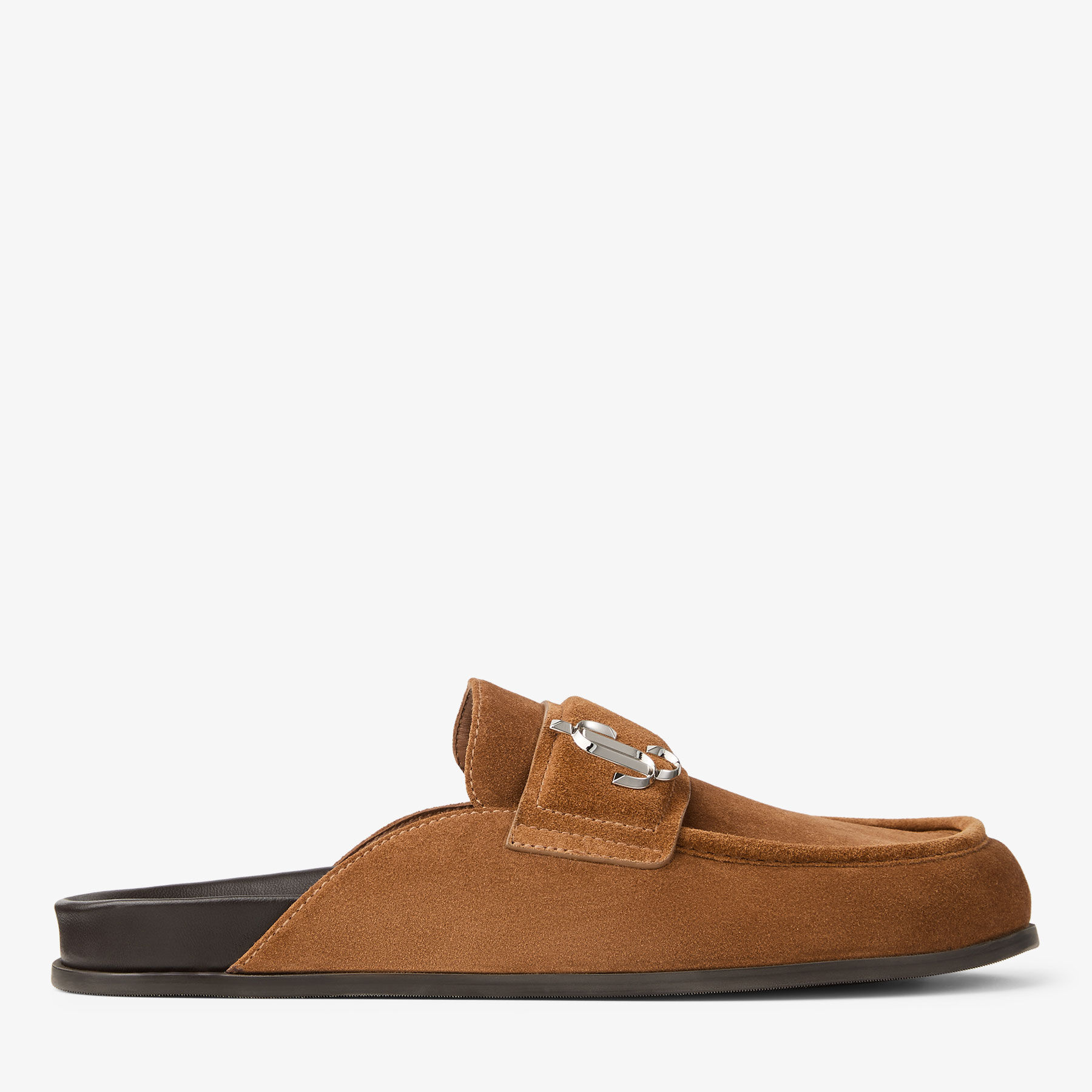 マイロ ミュール |タン ベルベットスエード・バックレスミュール