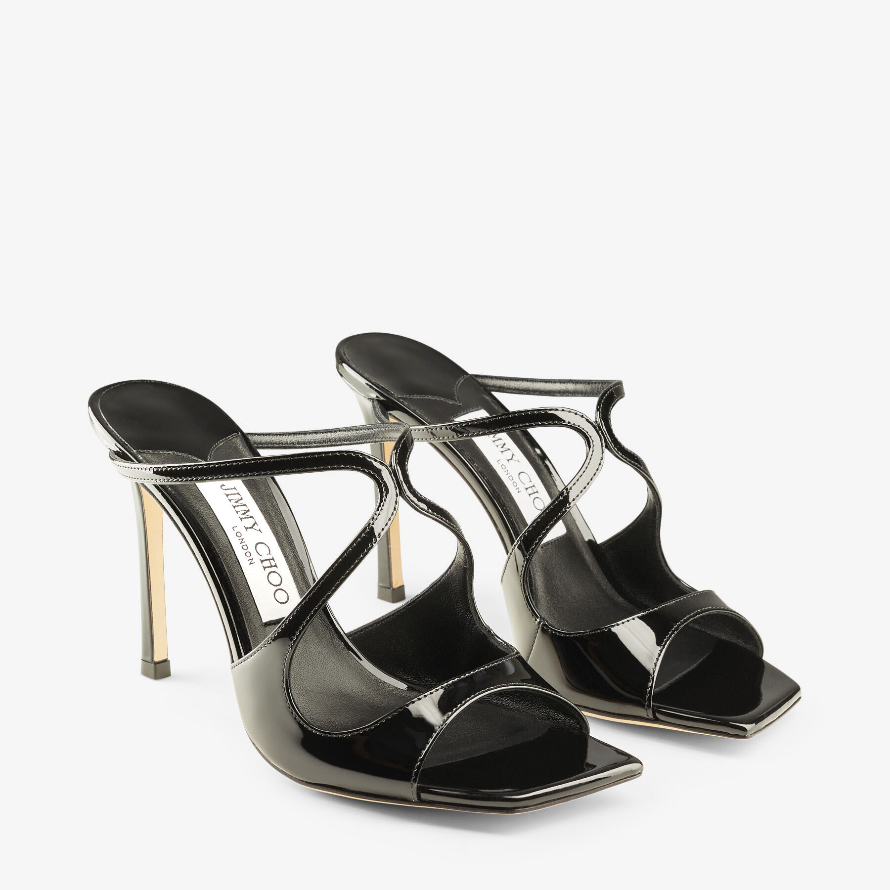 Black Patent Leather Mules | ANISE 95 | Summer 2022 Collection