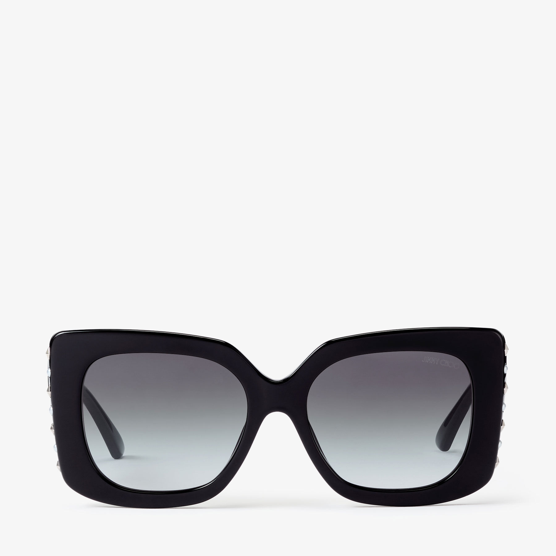 Delphie | Black Butterfly Frame Sunglasses | Jimmy Choo