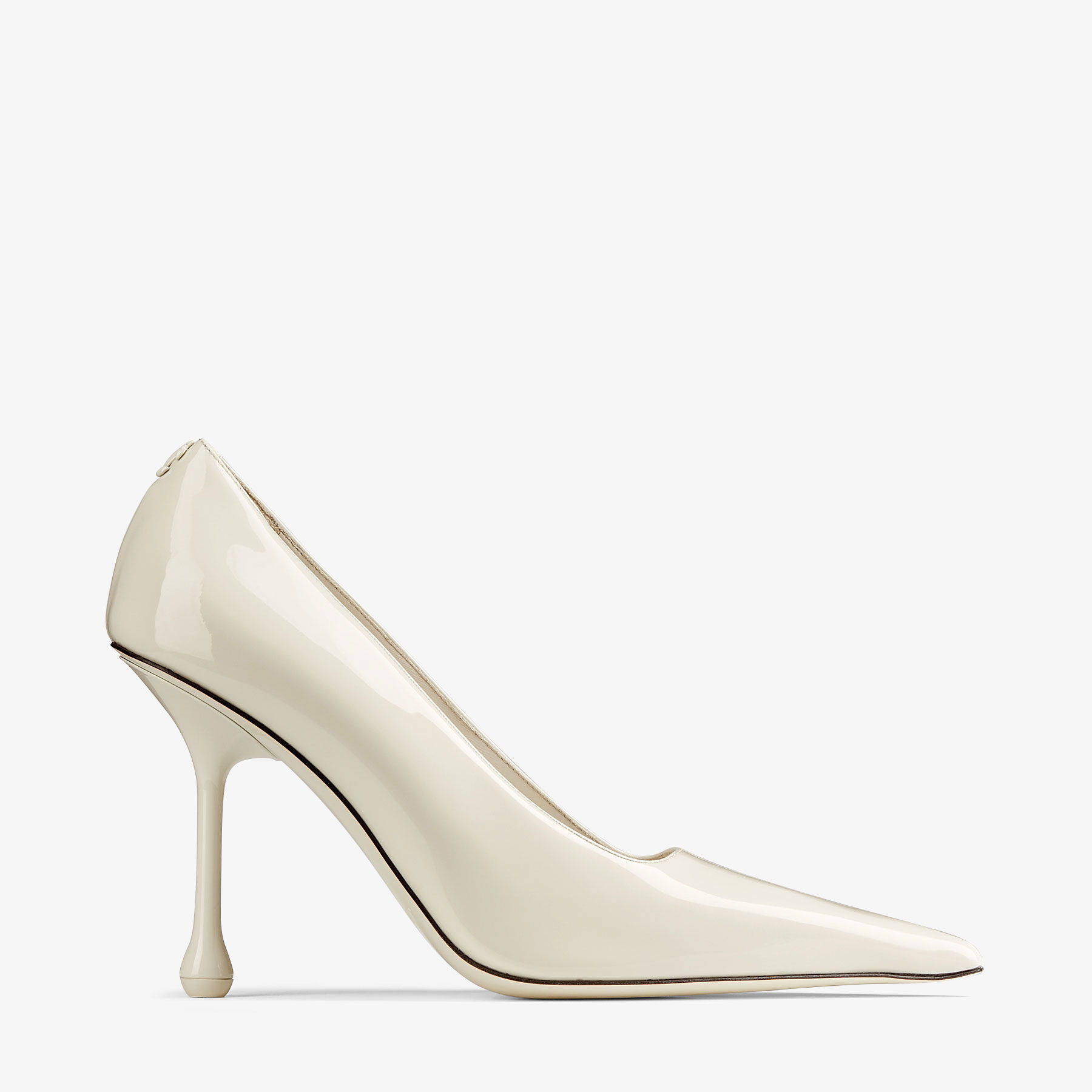 Ixia 95 | Latte Patent Leather Pumps | New Collection | JIMMY CHOO
