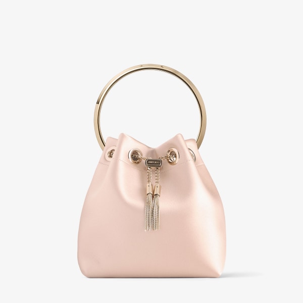 ボン ボン | マカロン サテン・メタルブレスレット付き ハンドバッグ