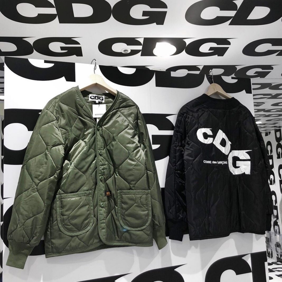 コムデギャルソン×アルファ ジップ ライナージャケット(cdg x alpha)