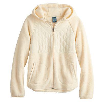 Women's Tek Gear® Hooded Quilted Sherpa Jacket