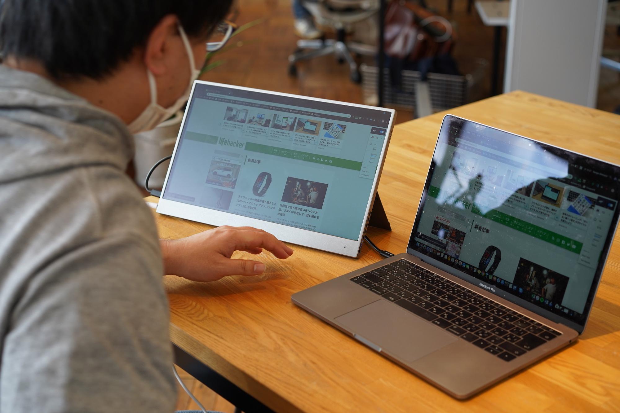 スマホやNintendo Switchの画面も映せる！ モバイルモニター｢TAIHE