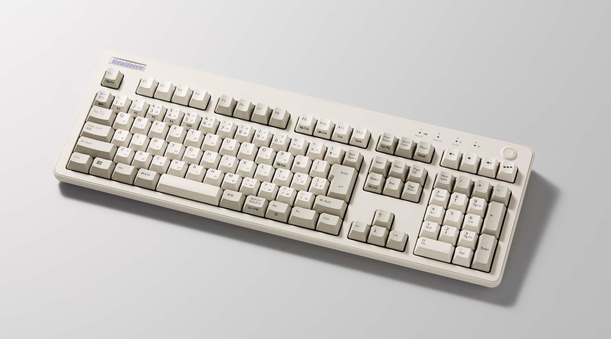 昔のオフィスで見たことある色ですが、REALFORCE R3の新色です