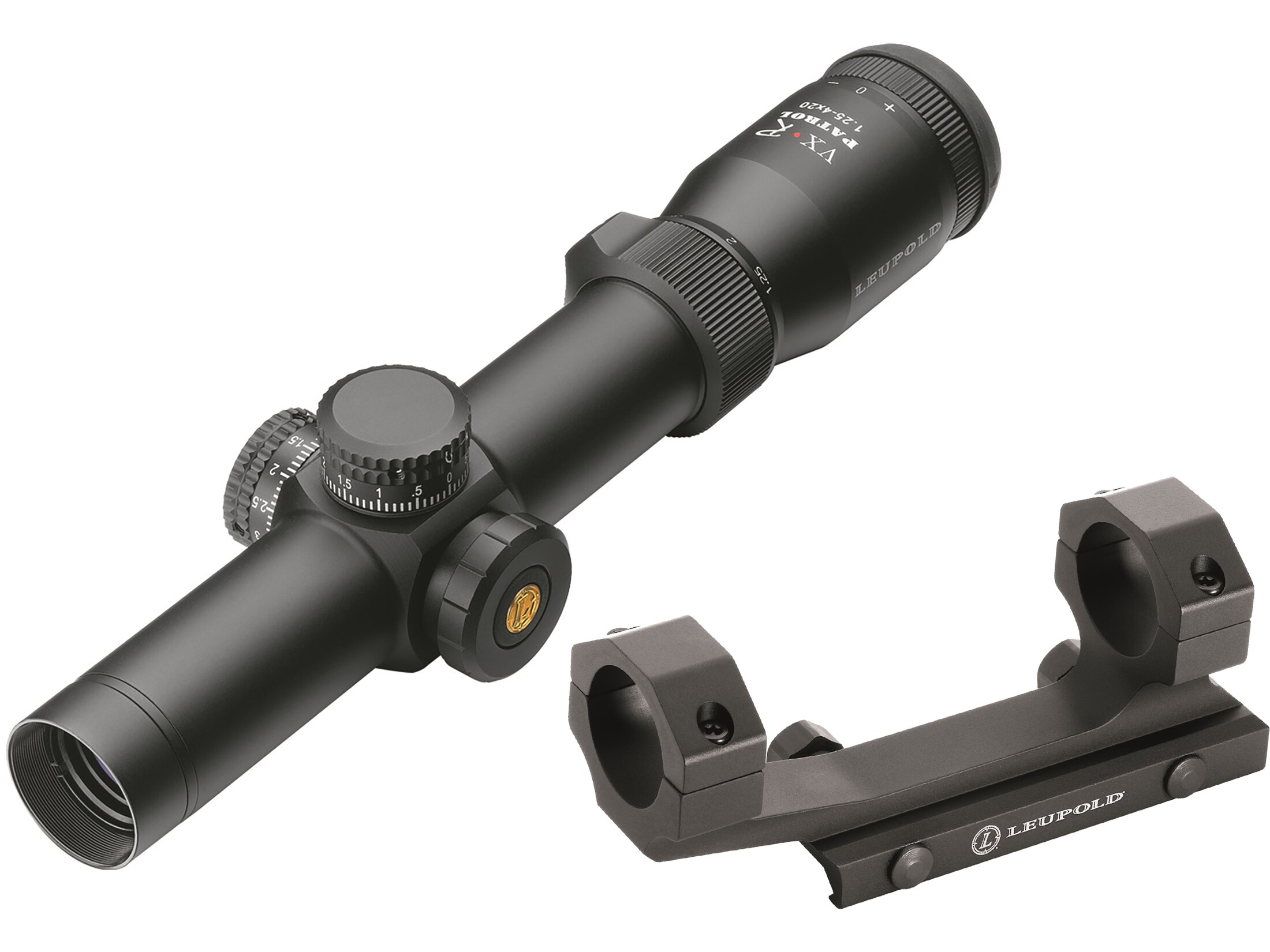 Leupold VX-R Patrol Rifle Scope 30mm Tube 1.25-4x 20mm 1/10 MIL