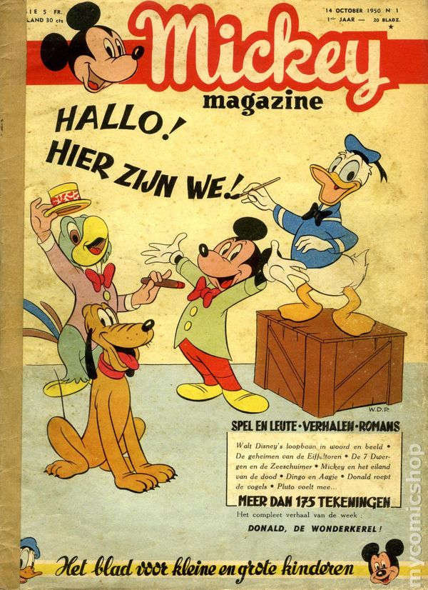 Mickey Magazine (Belgian 1950-1959 NV Uitgaven Pont-Levis) Dutch