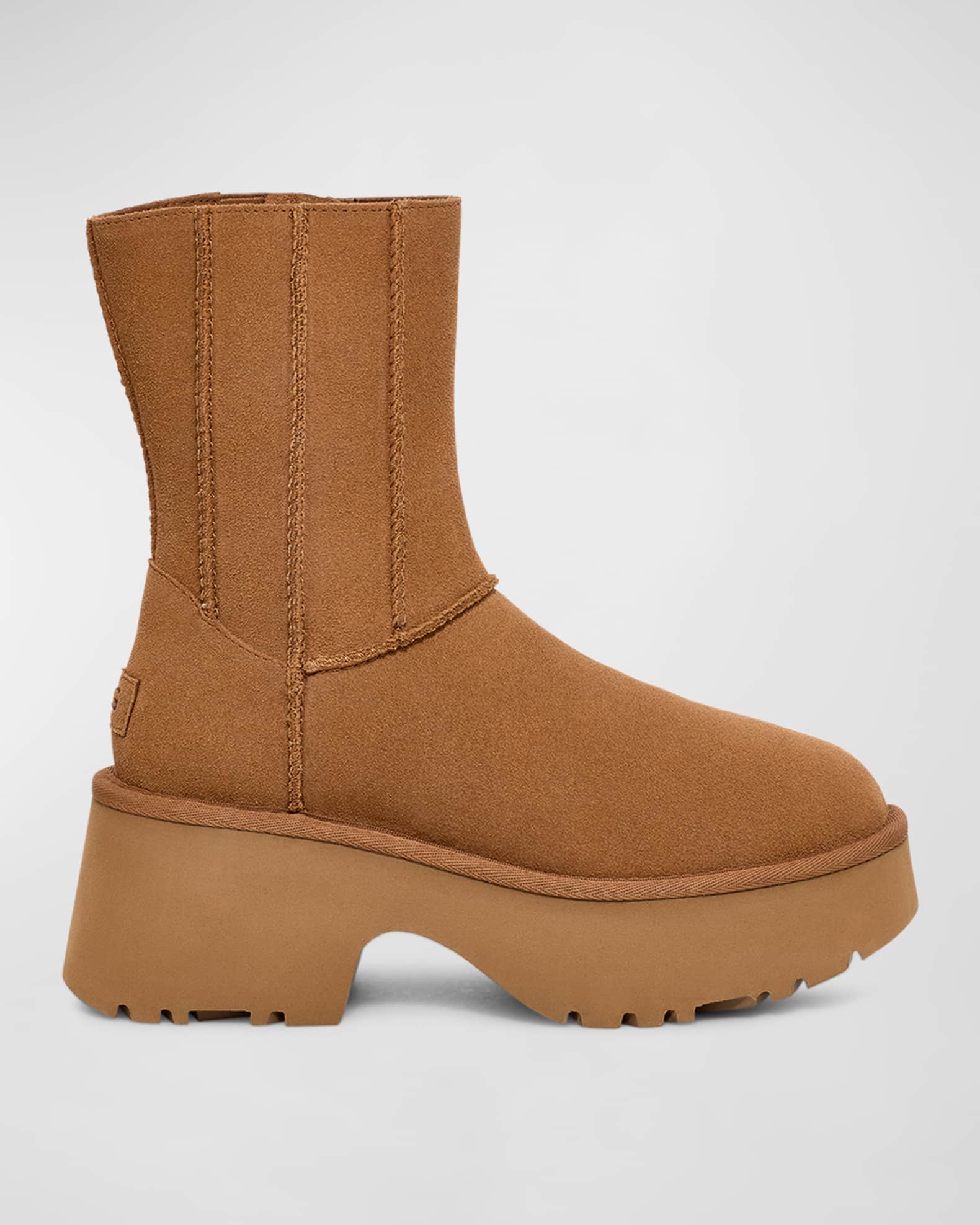 UGG New Heights Suede Zip Boots | Neiman Marcus