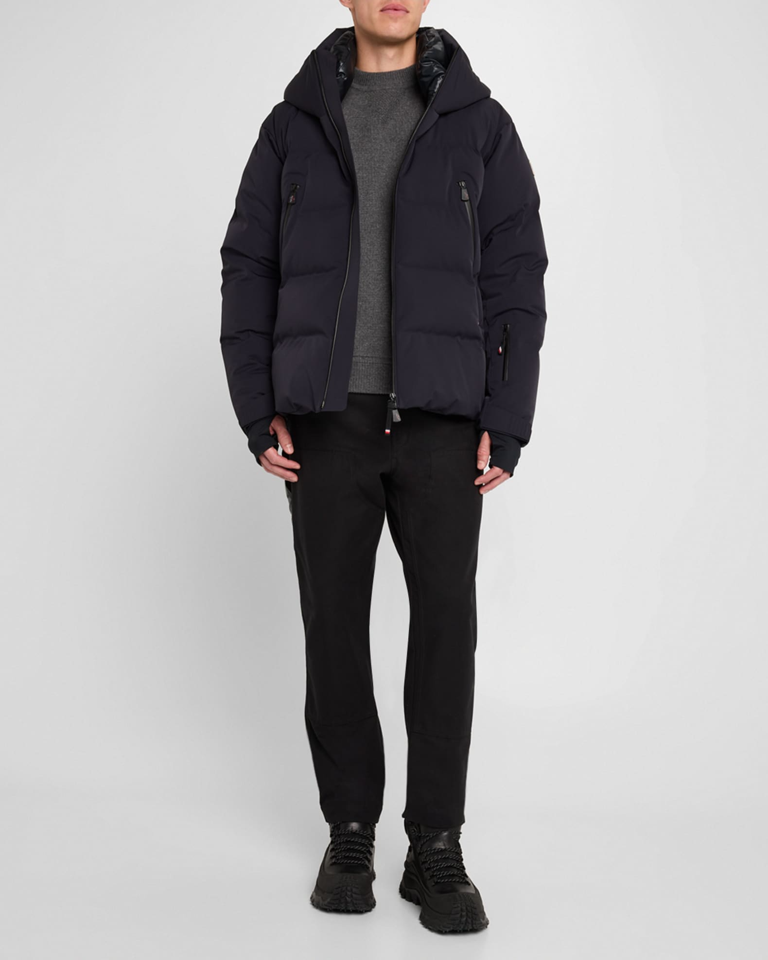 Moncler Grenoble Men's Fellberg Hooded Down Ski Jacket | Neiman Marcus