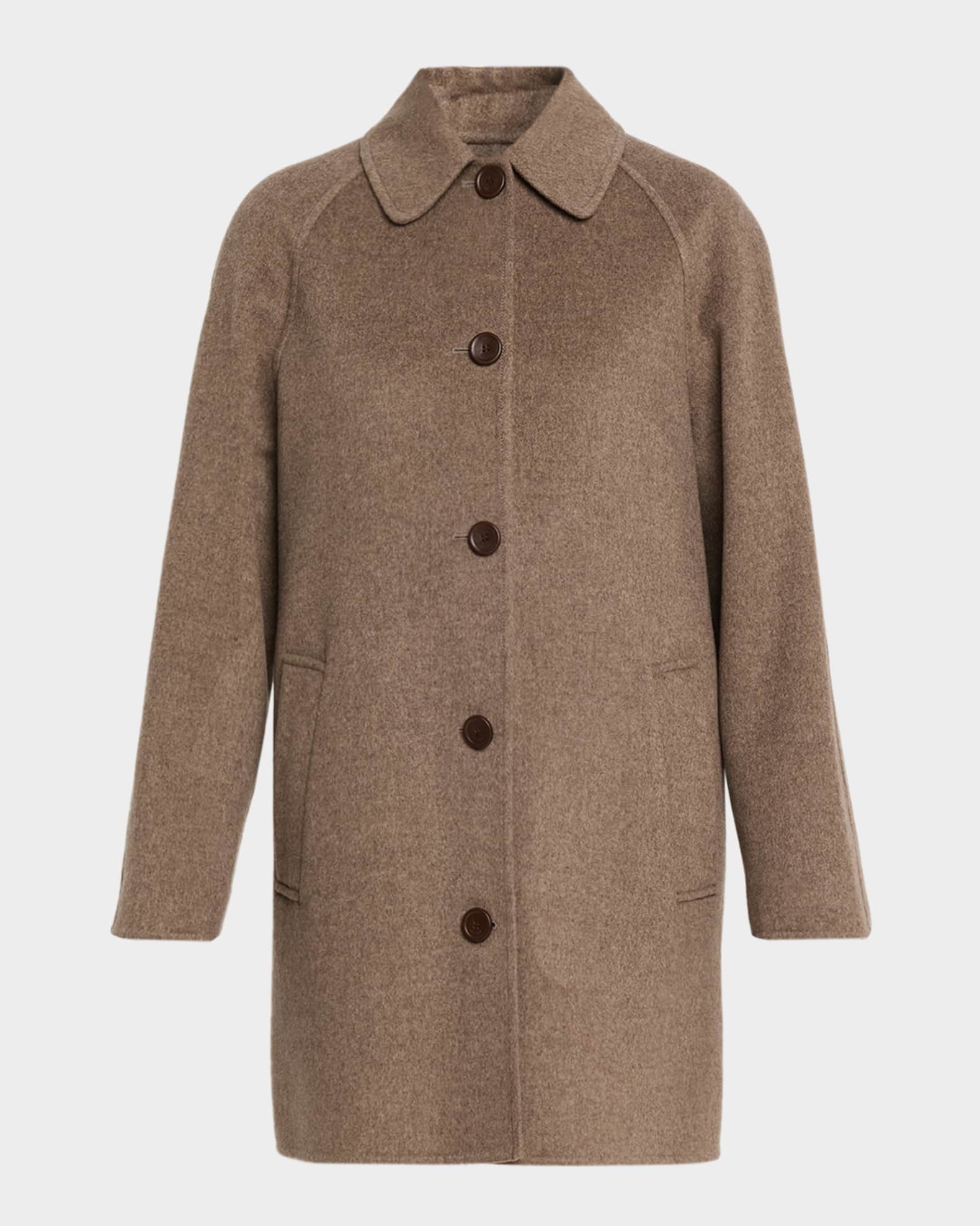 Loro Piana Colby Cashmere Single-Breasted Trench Coat | Neiman Marcus