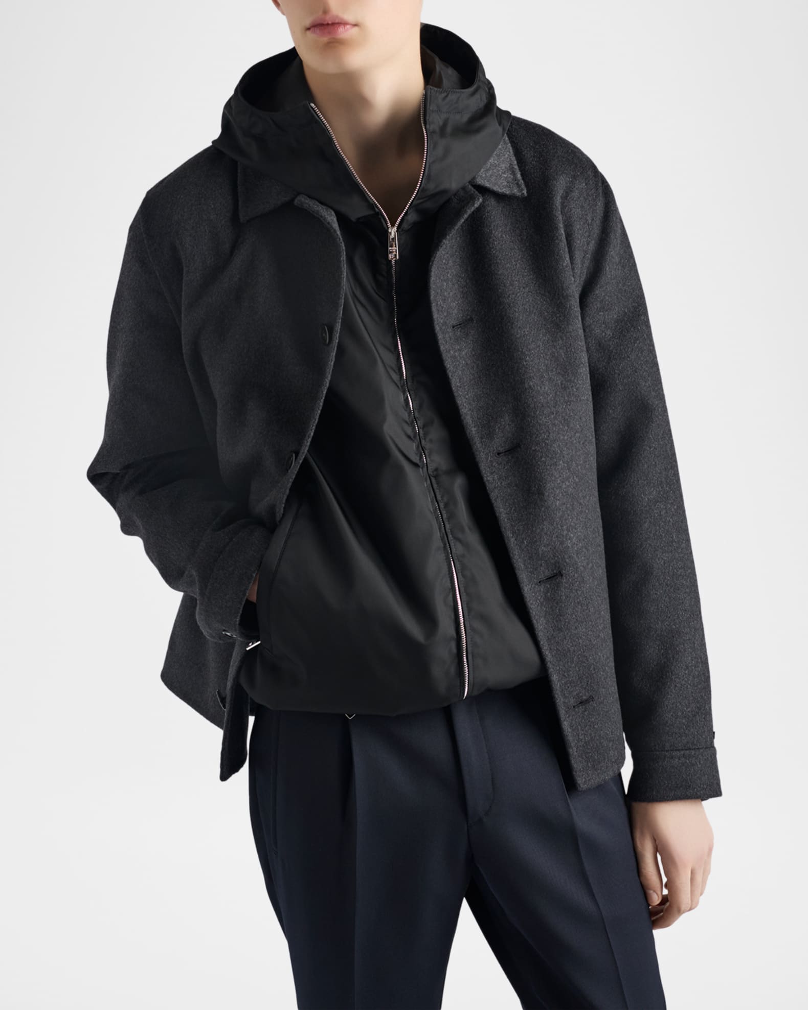 Prada Men's Re-Nylon Jacket | Neiman Marcus