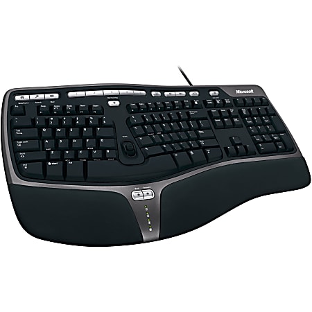 Microsoft Natural Ergonomic Keyboard 4000 Black - Office Depot