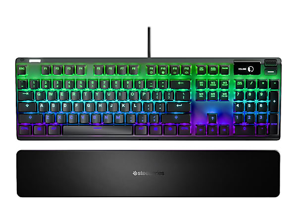 SteelSeries Apex Pro Keyboard with display backlit USB QWERTY key