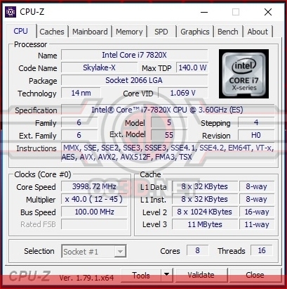 Intel Core i7 7820X Skylake X Review - OC3D