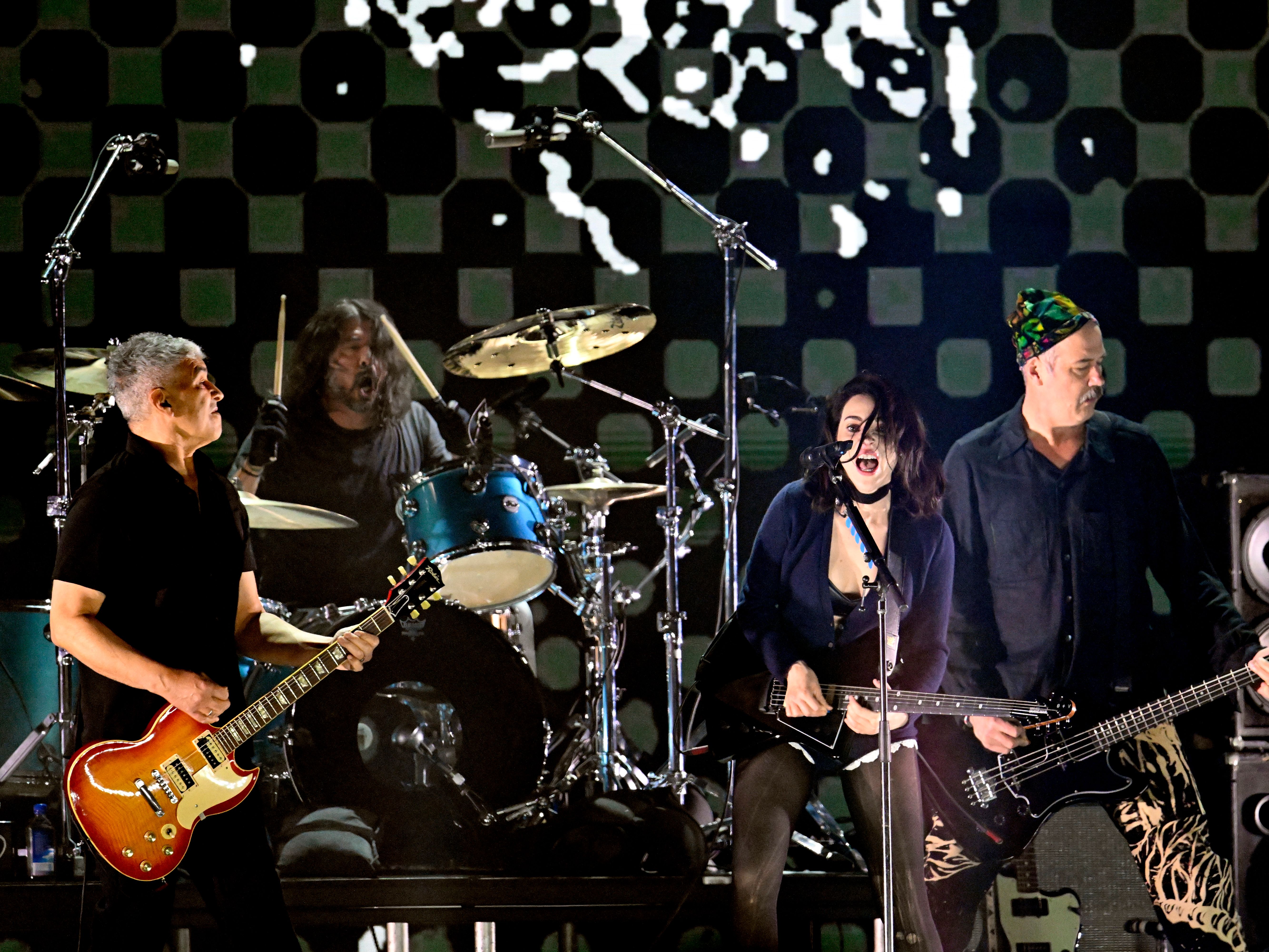 Nirvana Members Perform With Kim Gordon, St. Vincent, and More at