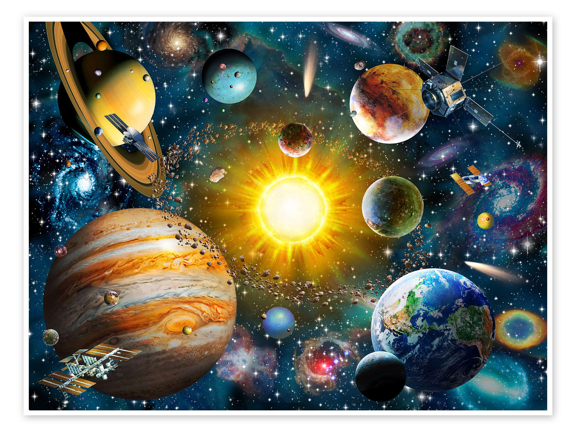 Our Solar System print by Adrian Chesterman | Posterlounge